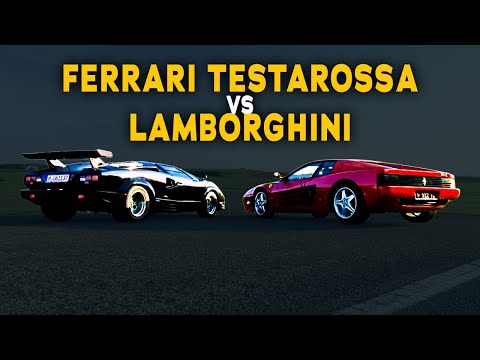 Ferrari Testarossa vs. Lamborghini Countach – Ikonen der 80er im ultimativen Duell! | Motorvision