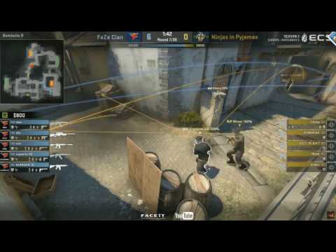 FaZe Niko INSANE SPRAYDOWN vs NIP BO1 Inferno [ECS EUROPE] Season 3