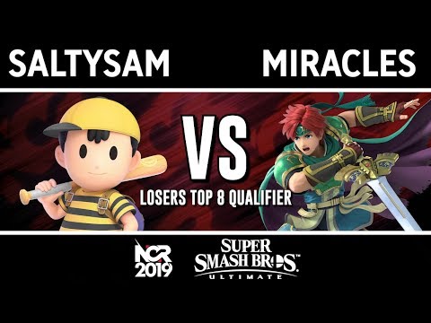 NCR 2019 SSBU - SaltySam (Ness) Vs. SE | Miracles (Roy) - Losers Top 8 Qualifier
