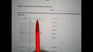 Graphing Piecewise Functions with Desmos