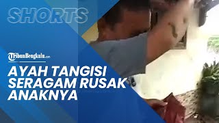 Haru, Ayah Tangisi Seragam Anaknya yang Rusak Diduga akibat Banjir, Tuai Simpati dari Warganet