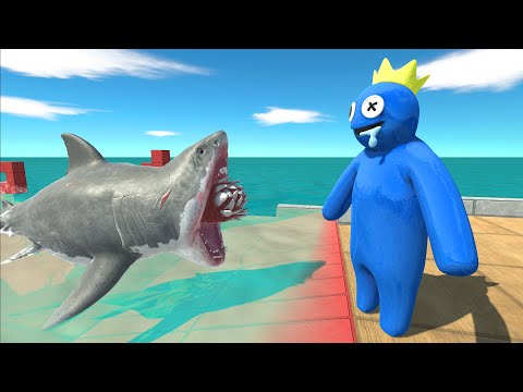 Rainbow Friends Or Marvel | Who Can Defeat Aquatics - Animal Revolt Battle Simulator