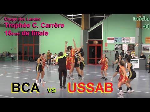 Trophée C. Carrère 16èmes - BCA vs USSAB