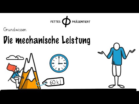 Grundwissen zur mechanischen Leistung