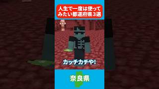 使ってみたい都道府県3選 #マイクラ #minecraft