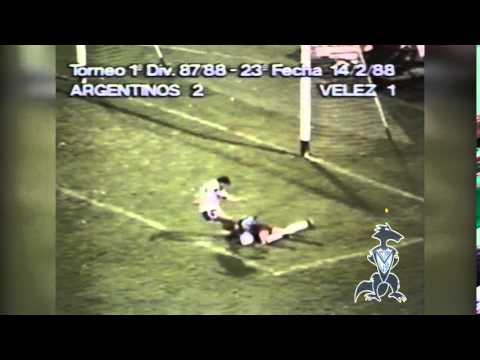 GOL | Argentinos 2 Vs Velez 1 | Torneo 87/88 | Fecha 23 | GARCIA