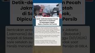 Download lagu Detik-detik Bentrokan Pecah Jakmania Vs Bobotoh di Sawangan Depok, Dipicu Petasan Gol Persib mp3