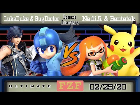 LukeDuke & BugDoctor (B) vs. NadiA & Bentatek (Y) - Losers Quarters - Flat Zone February 2020