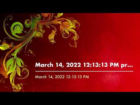 March 14, 2022 12:13:13 PM prophetic song by Sidney Smith