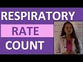 How To Count Respirations Counting Respiratory Rate Nursing Skills Video