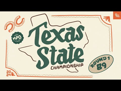 2024 Texas State Championship | MPO R1B9 | Anttila, Heimburg, Locastro, Ahrens | Jomez Disc Golf