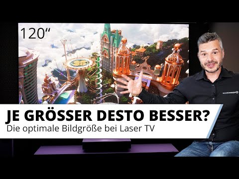 Leinwandgrößen für Laser TVs. 90", 100" oder gar 120 Zoll? Welche Bildgröße ist die passende?