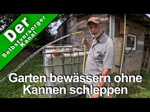 Watering the garden without lugging cans