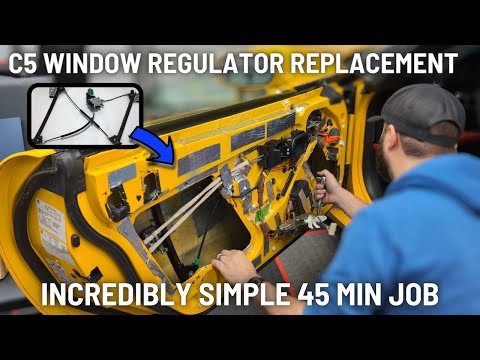 C5 CORVETTE DIY WINDOW REGULATOR REPLACEMENT 'HOW-TO' | SAVE HUNDREDS BY DOING IT YOURSELF *EASY*