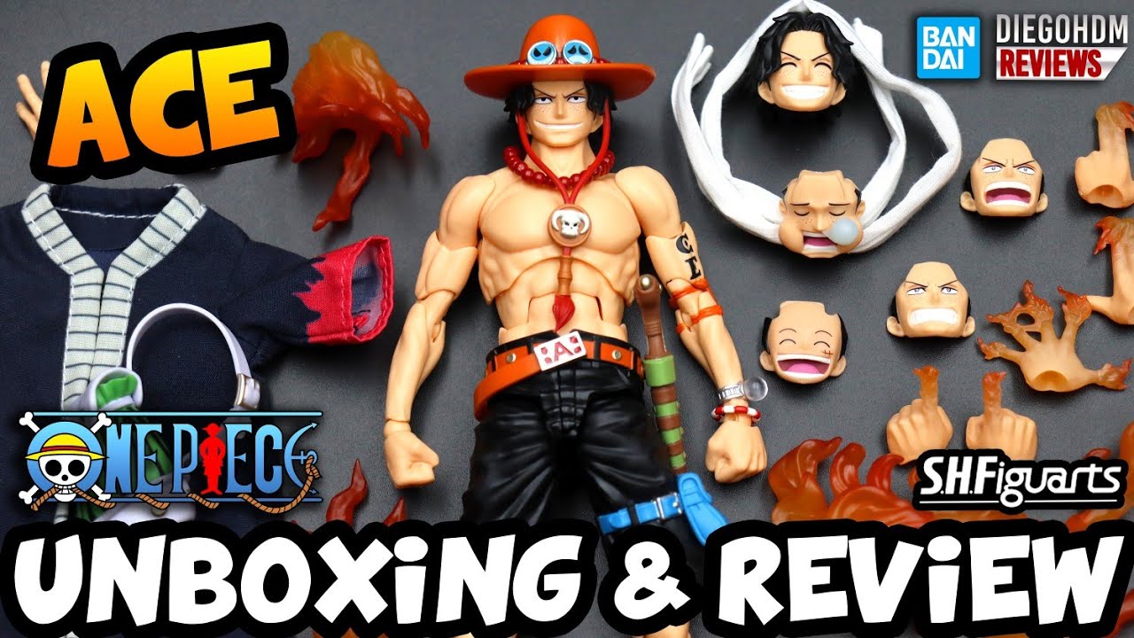 ACE O MELHOR DE TODOS? One Piece SH Figuarts Bandai Unboxing e Review BR