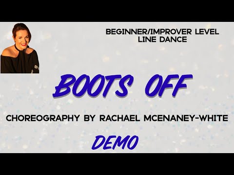 BOOTS OFF line dance demo, choreography by Rachael McEnaney-White