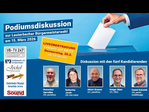 VB-TV - Lauterbacher Bürgermeisterwahl 2026 - die große Podiumsdiskussion
