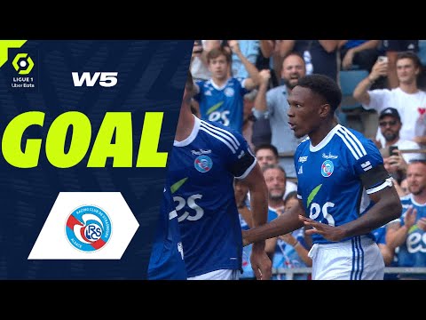 Goal Lebo MOTHIBA (69' - RCSA) RC STRASBOURG ALSACE - MONTPELLIER HÉRAULT SC (2-2) 23/24