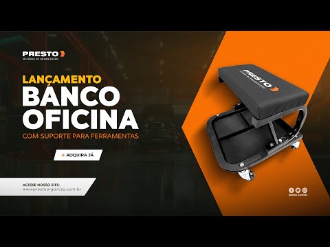 Banco Oficina com Suporte para Ferramentas PRESTO-96082 - Vídeo