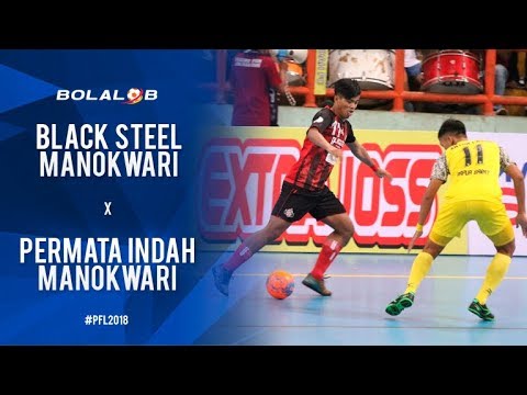 Black Steel Manokwari (3) vs (0) Permata Indah Manokwari - Highlights Pro Futsal League 2018