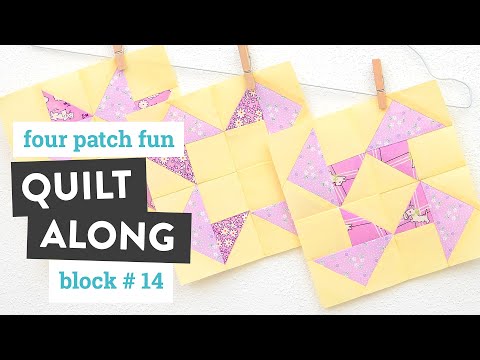 Four Patch Fun Sampler Quilt - Block #14