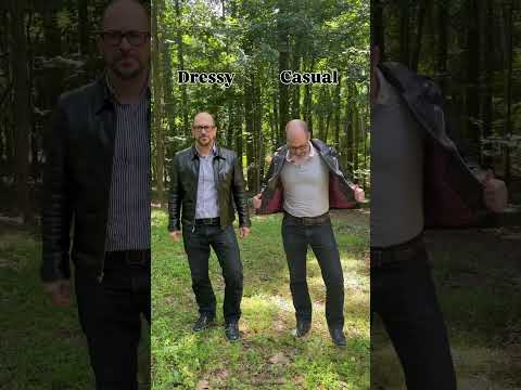 Dressy vs Casual: Leather Jacket Edition #mensfashion #leatherjacket