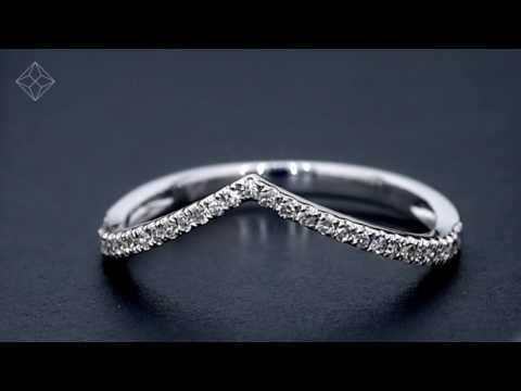 E5991- STELLATO COLLECTION DIAMOND WISHBONE RING 0.12CT IN 9K WHITE GOLD