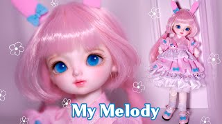 💕MyMelody💕 치카비 26cm 구체관절인형 세라를 귀여운 마이멜로디로 꾸미기 / 딩가의 회전목마 (DINGA)