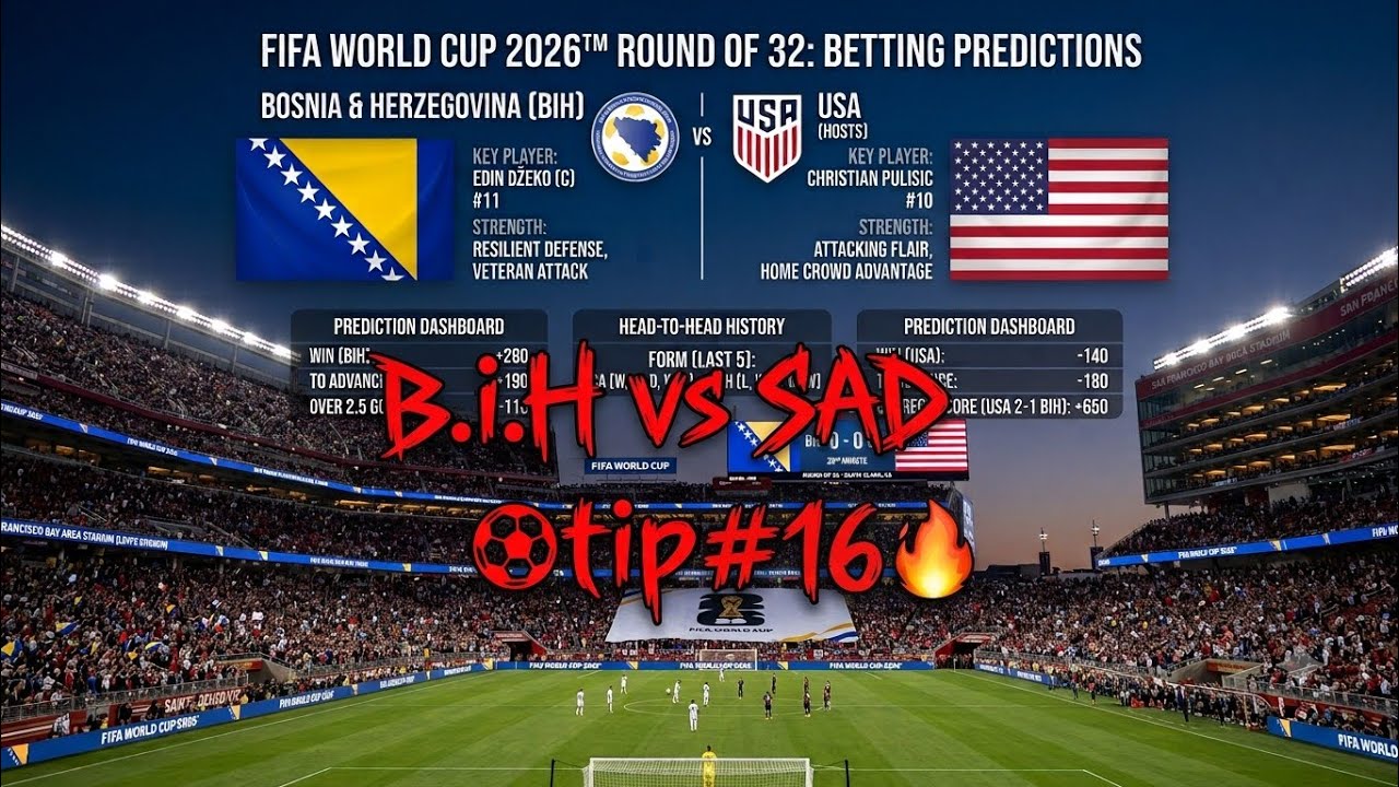 #Bih vs Sad ⚽SP2026🔥tip#16⚽