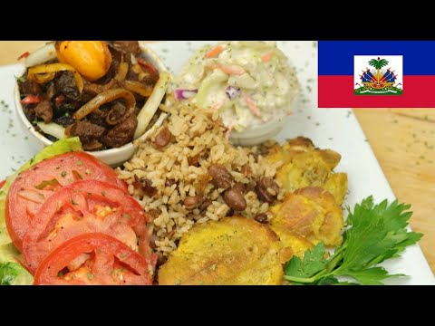 LET'S MAKE 🇭🇹 FRIED PORK (GRIOT )RICE & BEANS (Diri ak Pwa) | NATIONAL DISH | HAITIAN VEGAN