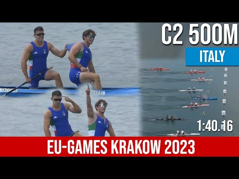 C2 Men 500m  Final A EU-GAMES krakow 2023 | ITALY CHAMPION | WAYKVlogs