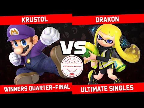 Krustol vs DraKon - Winners Quarter-Final SSBU Singles - Redwood Smash 6 | Mario vs Inkling