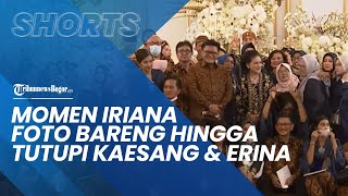 Momen Iriana Foto Bareng Teman di Pelaminan hingga Tutupi Pengantin, Kaesang Beri Komentar Kocak