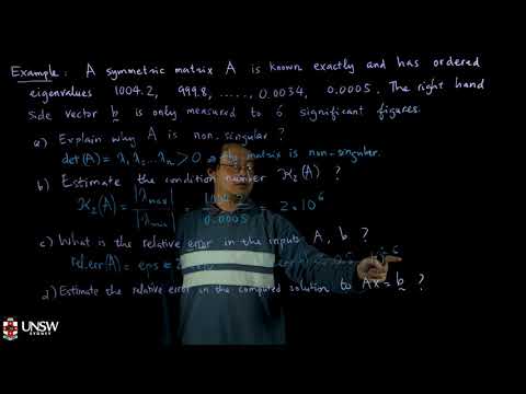 2.3 Condition number and relative errors - Example 1