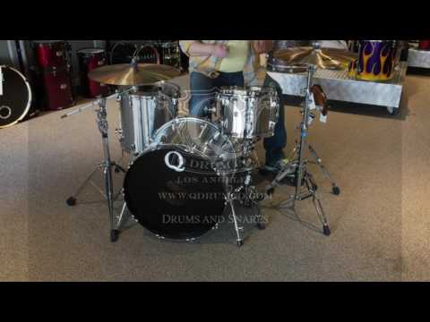 Q Drum Co Brushed Stainless 4pc Shell Pack The Drum Shop Tulsa OK