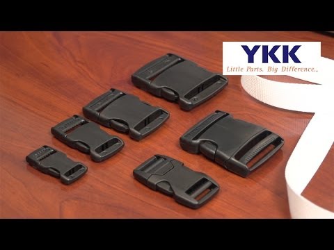Part of a video titled YKK® Side Release Buckle - Heavy Duty - YouTube