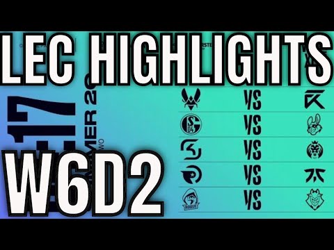 LEC Highlights ALL GAMES Week 6 Day 2 Summer 2020 League of Legends EULEC