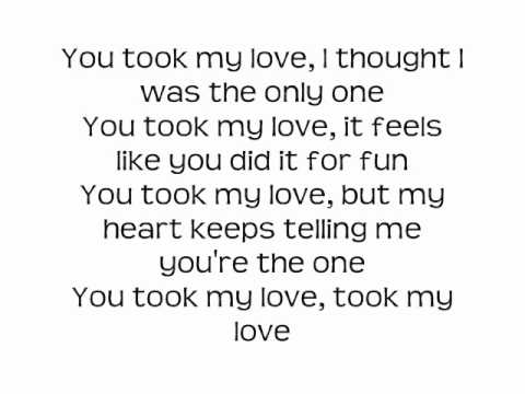 took my love best lyrics-pitbull ft. Red Foo, Vein, and David Rush