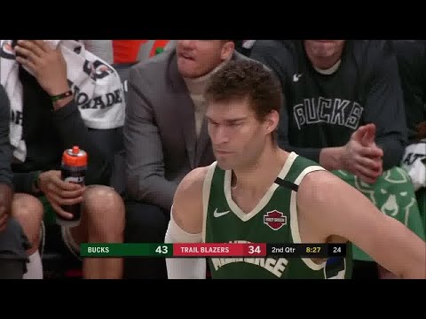 Brook Lopez Full Play vs Portland Trail Blazers | 01/11/20 | Smart Highlights