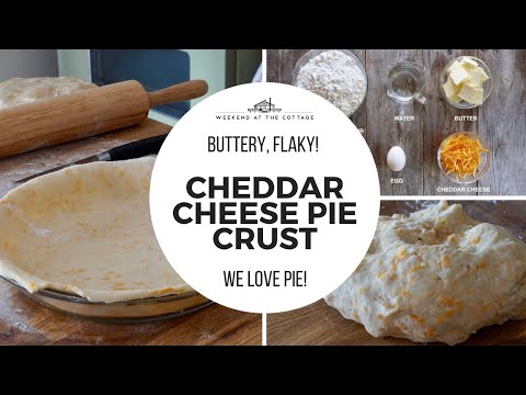 CHEDDAR CHEESE PIE CRUST | Tender, Flaky, Cheesy!!!