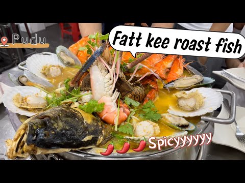 #4 Hải sản nấu cay cấp độ 7 ở KL chưa có ai chinh phục được!!!/ Fatt kee peixe assado KL/