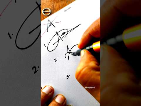 How to sign the letter A?