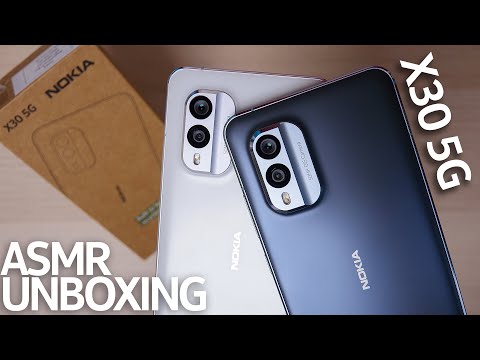 Nokia X30 White & Blue ASMR Unboxing