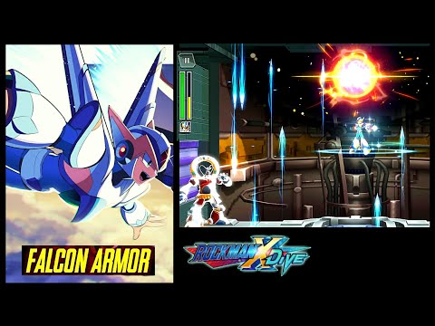 Falcon Armor X vs Byte (with Gravity Gear) 「 Mega Man X Dive 」