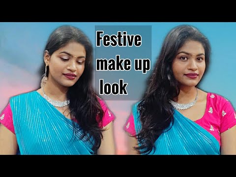 Indian festive makeup look | dussehra 2020 |Greeshma Naidu