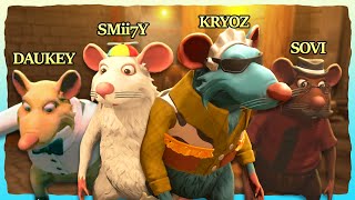 four rats try to run a restaurant