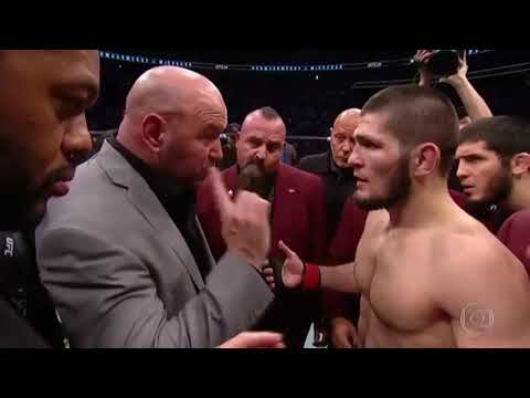 #UFC termina em pancadaria ,após #Khabib humilhar #ConorMcgregor