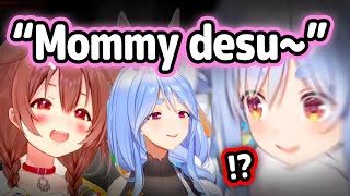 Korone Copies PekoMama's Voice In Front Of Pekora【Hololive】