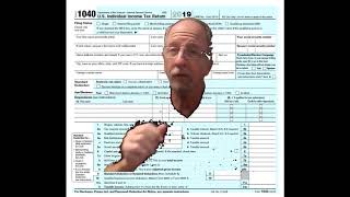 How to fill out the 2019 1040 tax form for singles with no dependents.