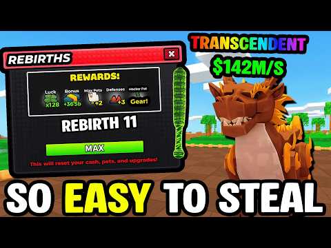i got MAX REBIRTH in BUILD A BASE AND STEAL...